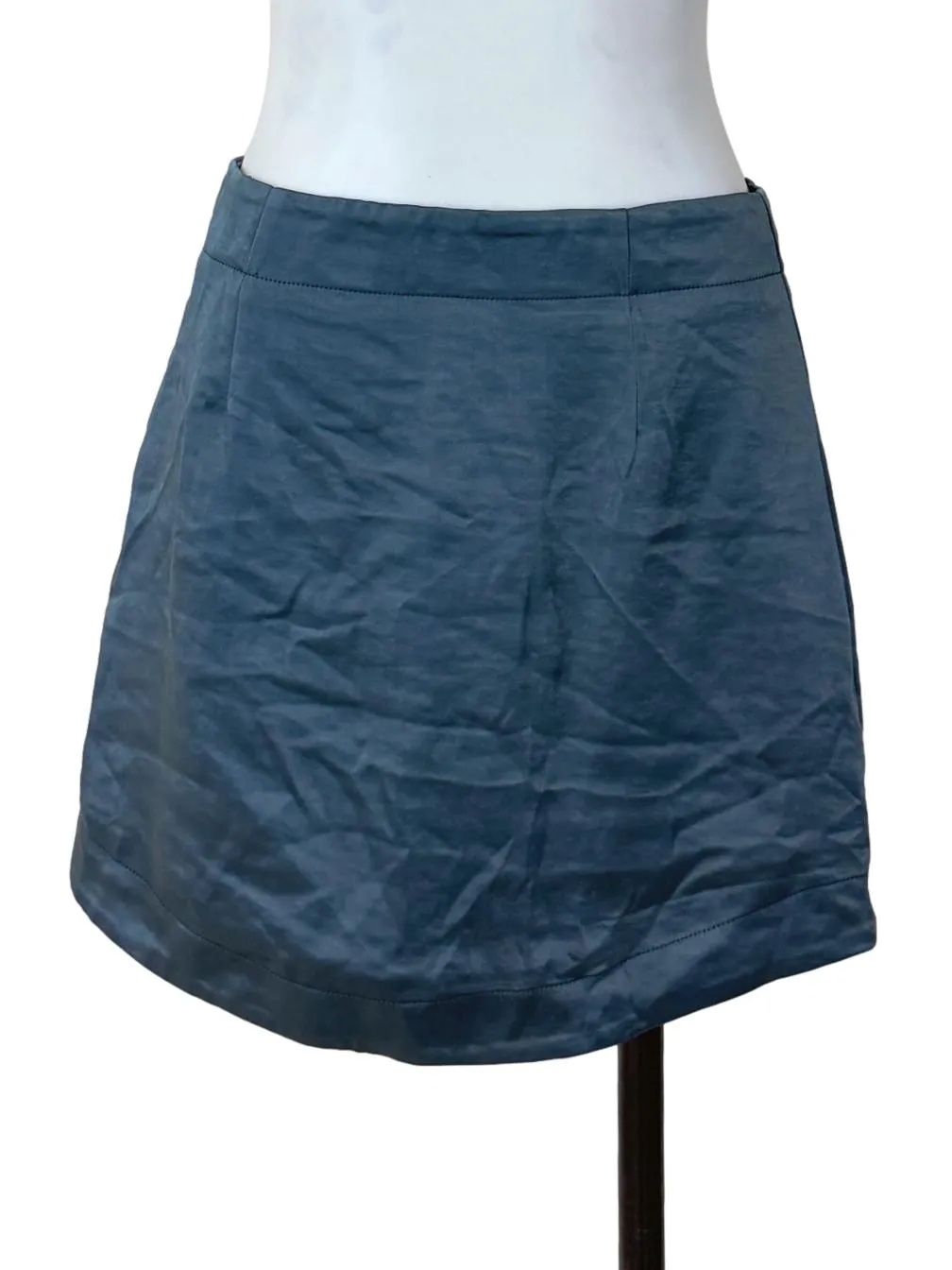 Spruce Blue Satin Skorts