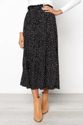 Summer Casual Chiffon  Maxi Skirt Womens Long Skirts For Women