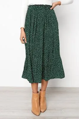 Summer Casual Chiffon  Maxi Skirt Womens Long Skirts For Women