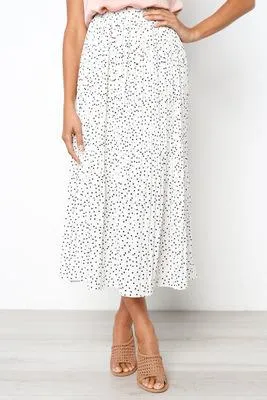 Summer Casual Chiffon  Maxi Skirt Womens Long Skirts For Women