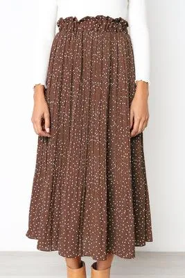 Summer Casual Chiffon  Maxi Skirt Womens Long Skirts For Women