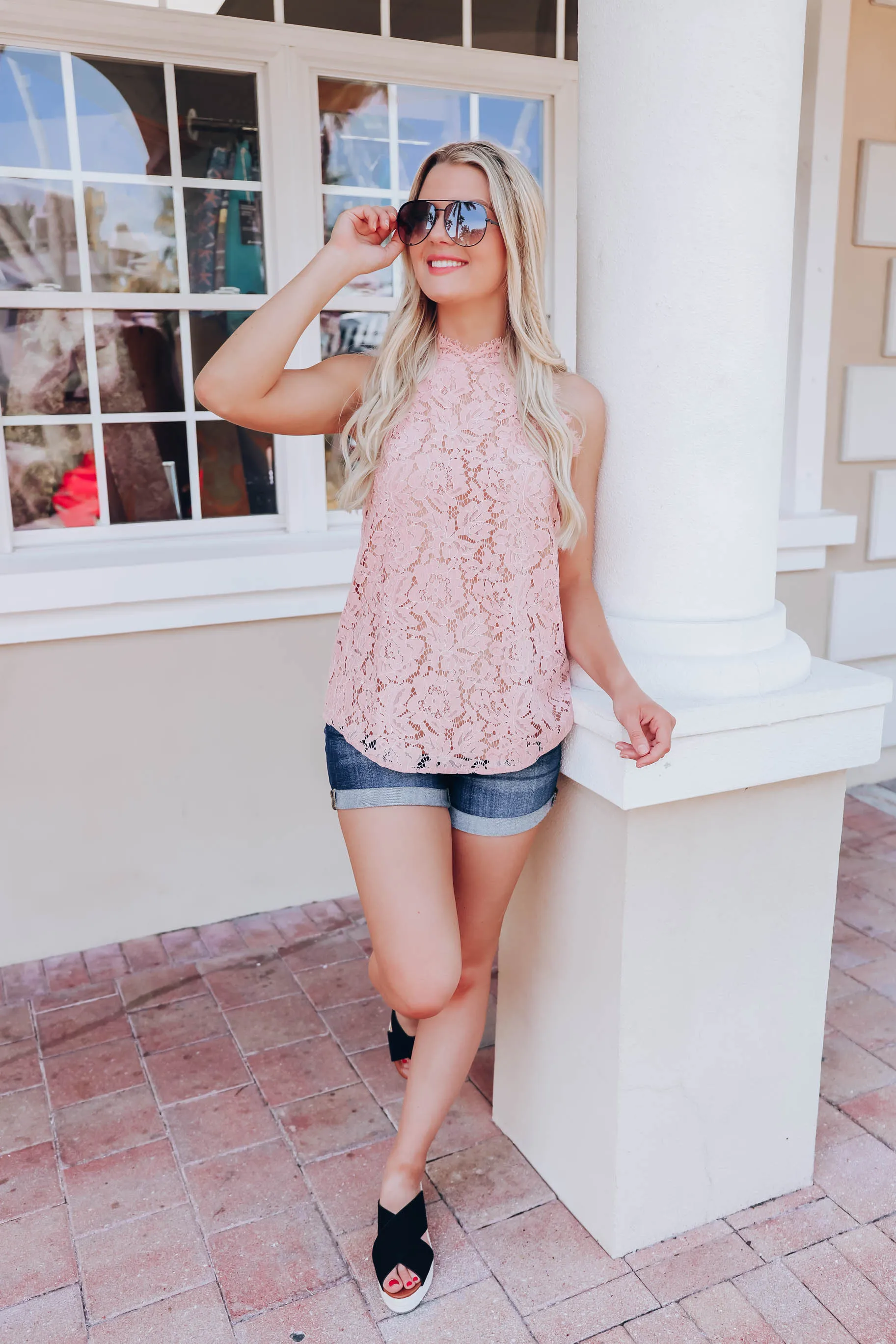 Summer's Eve Lace Top - Mauve