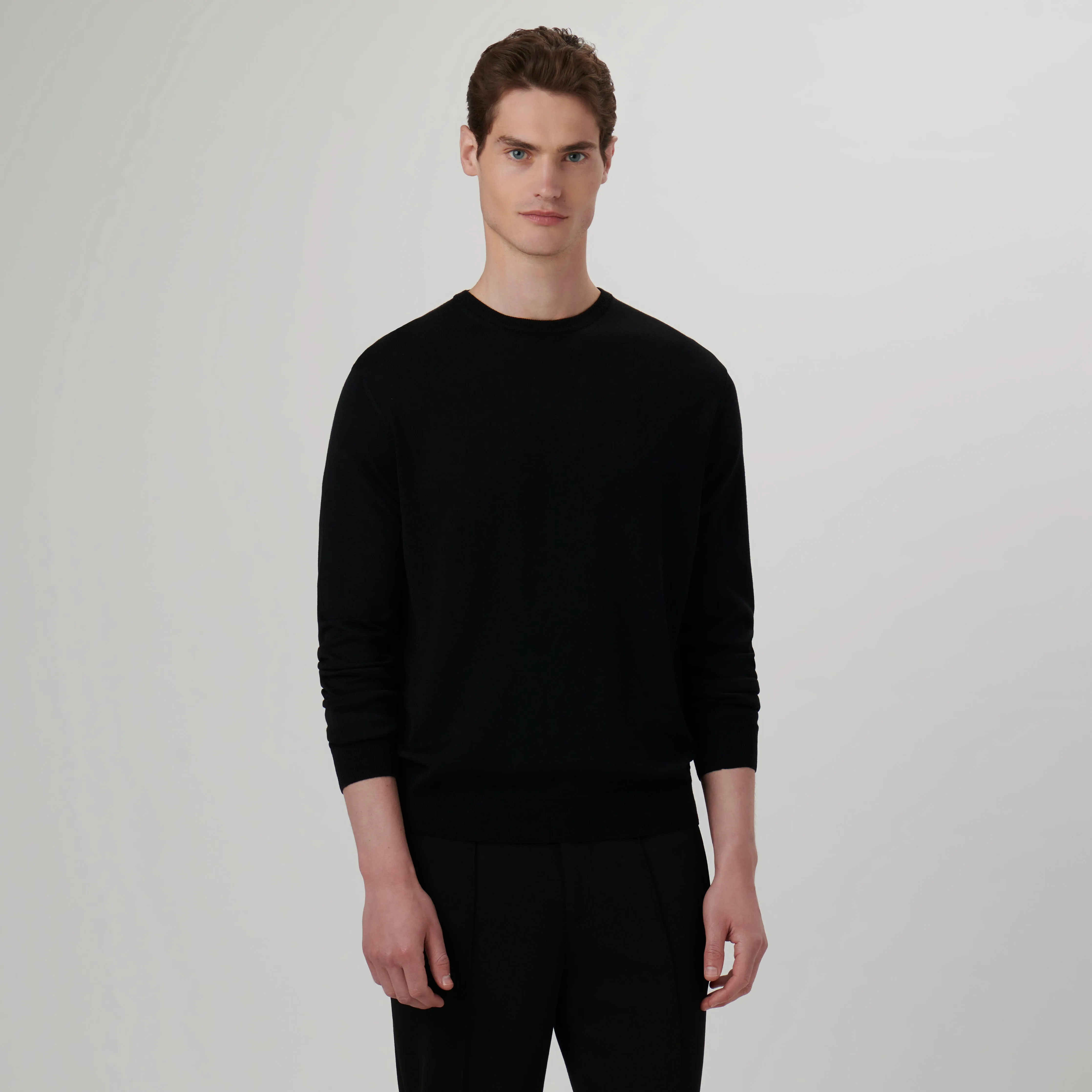 Super Merino Solid Crew Neck Sweater