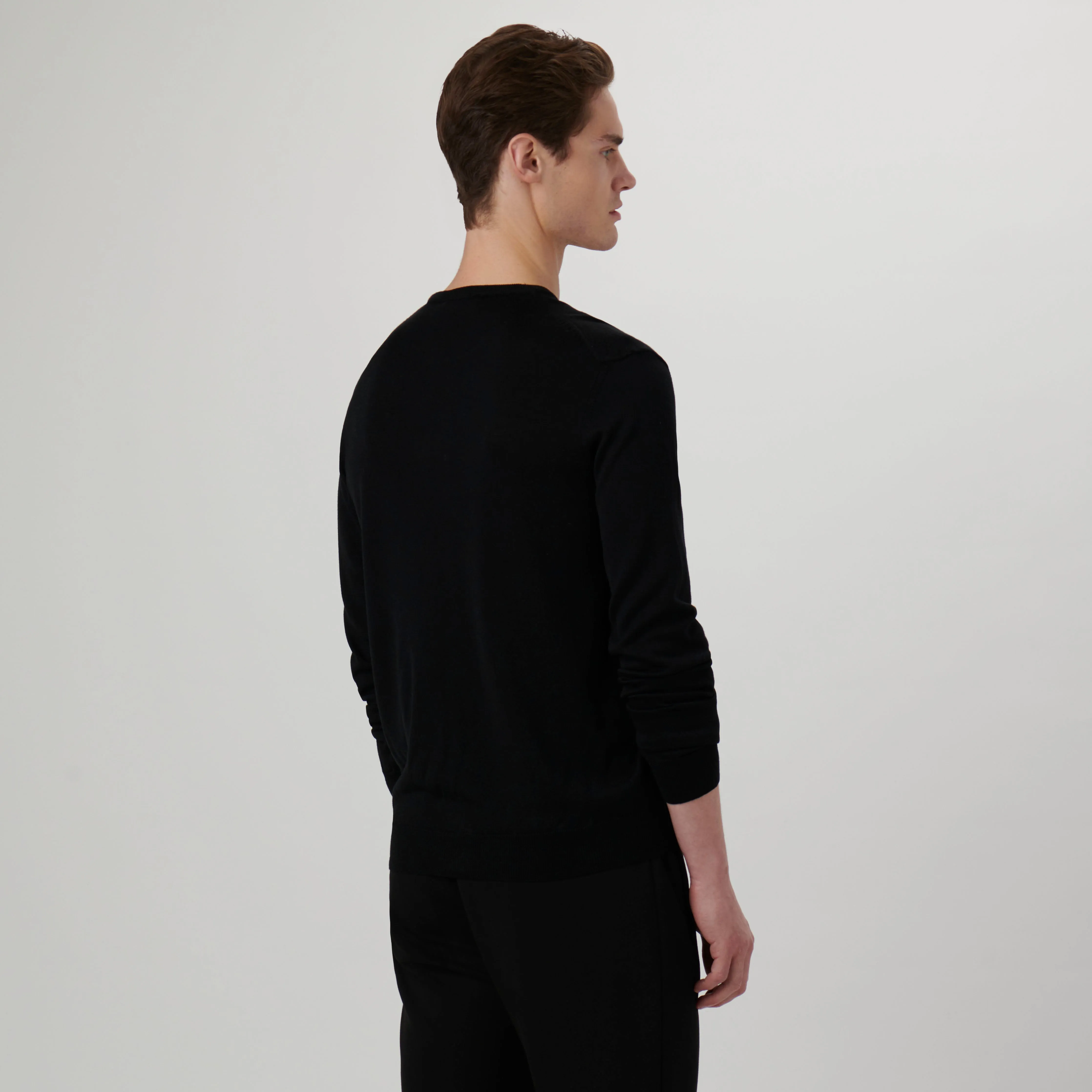 Super Merino Solid Crew Neck Sweater