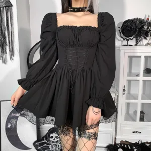 Sweet Lovely Lace Black Princess Dress UB3474