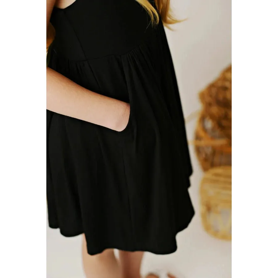 Swoon Baby Black Bamboo Pocket Dress