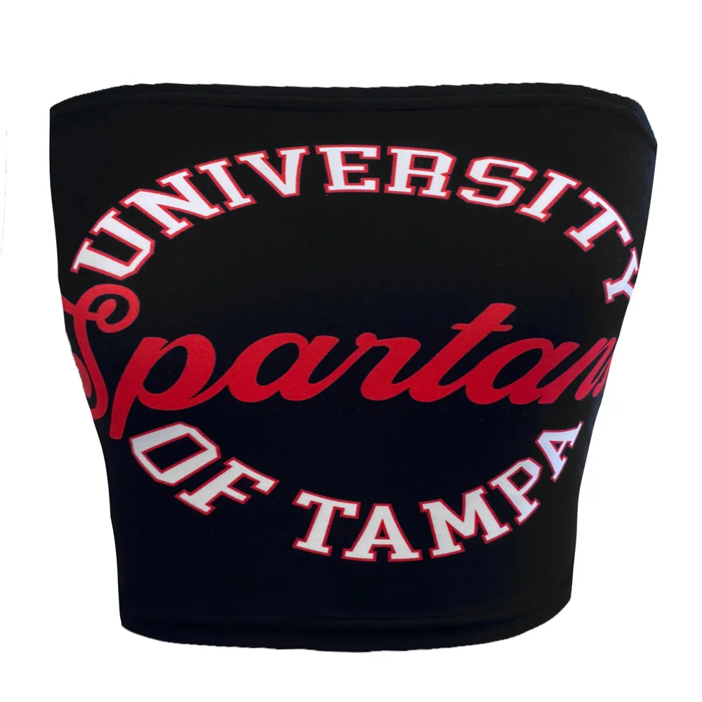 Tampa Spartans Black Tube Top