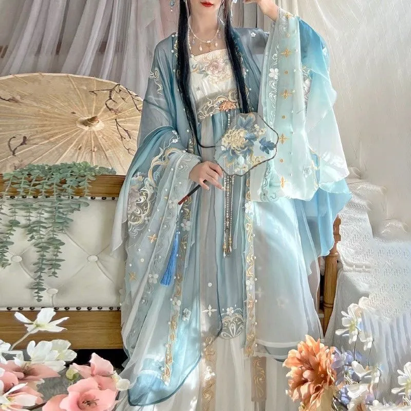 TANG STYLE EMBROIDERED DRESS yc50307