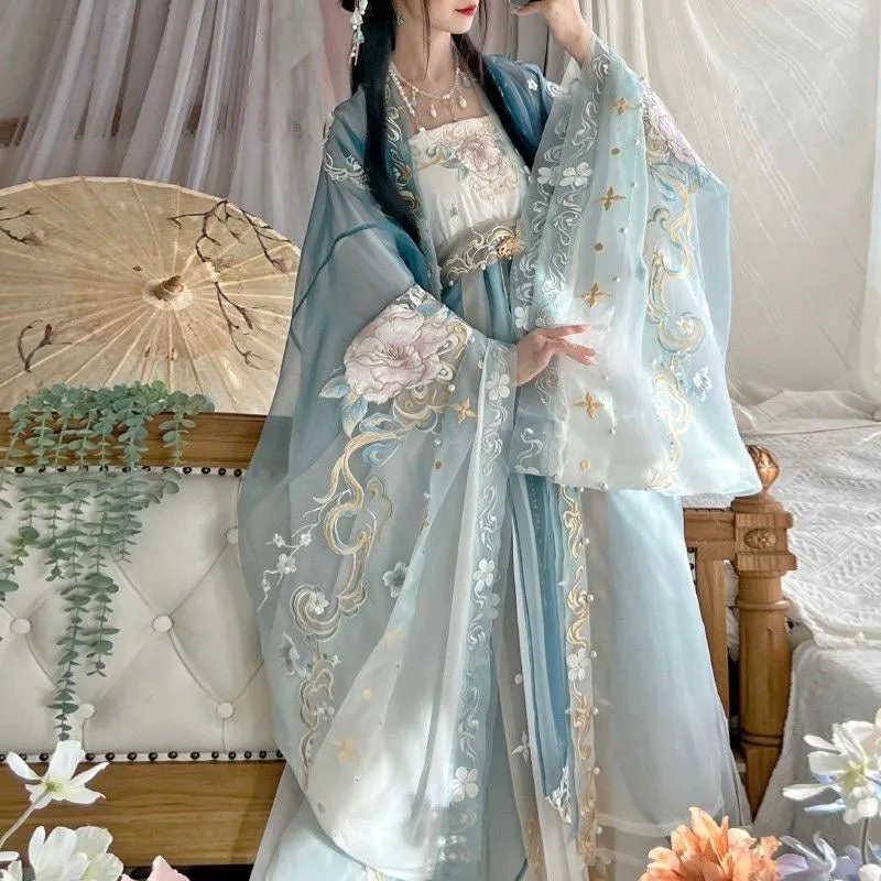 TANG STYLE EMBROIDERED DRESS yc50307