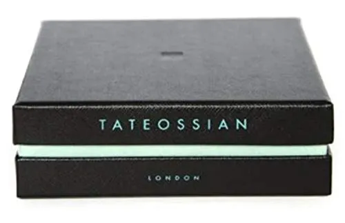 Tateossian Men's Diamond Giza Gunmetal Clasp Leather Bracelet