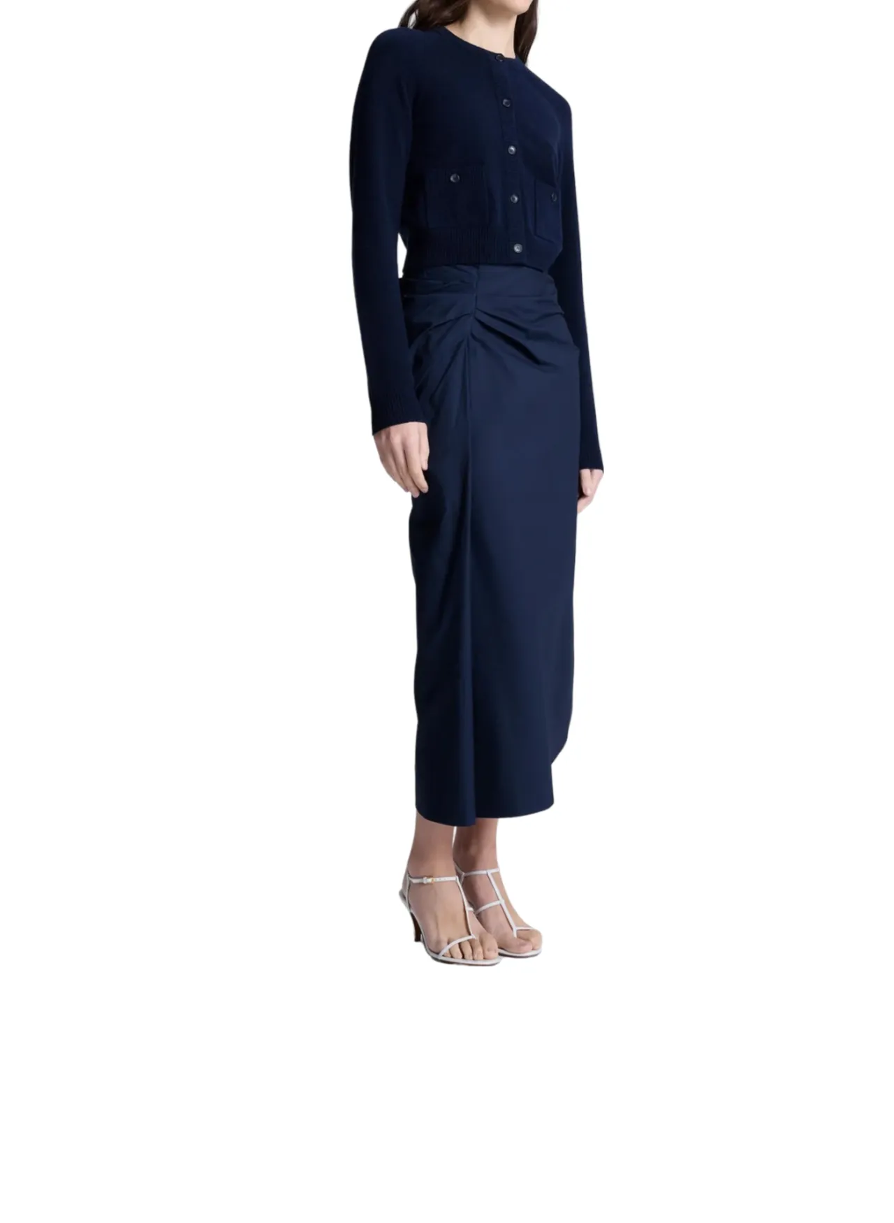 Tessa Midi Skirt - Deep Navy