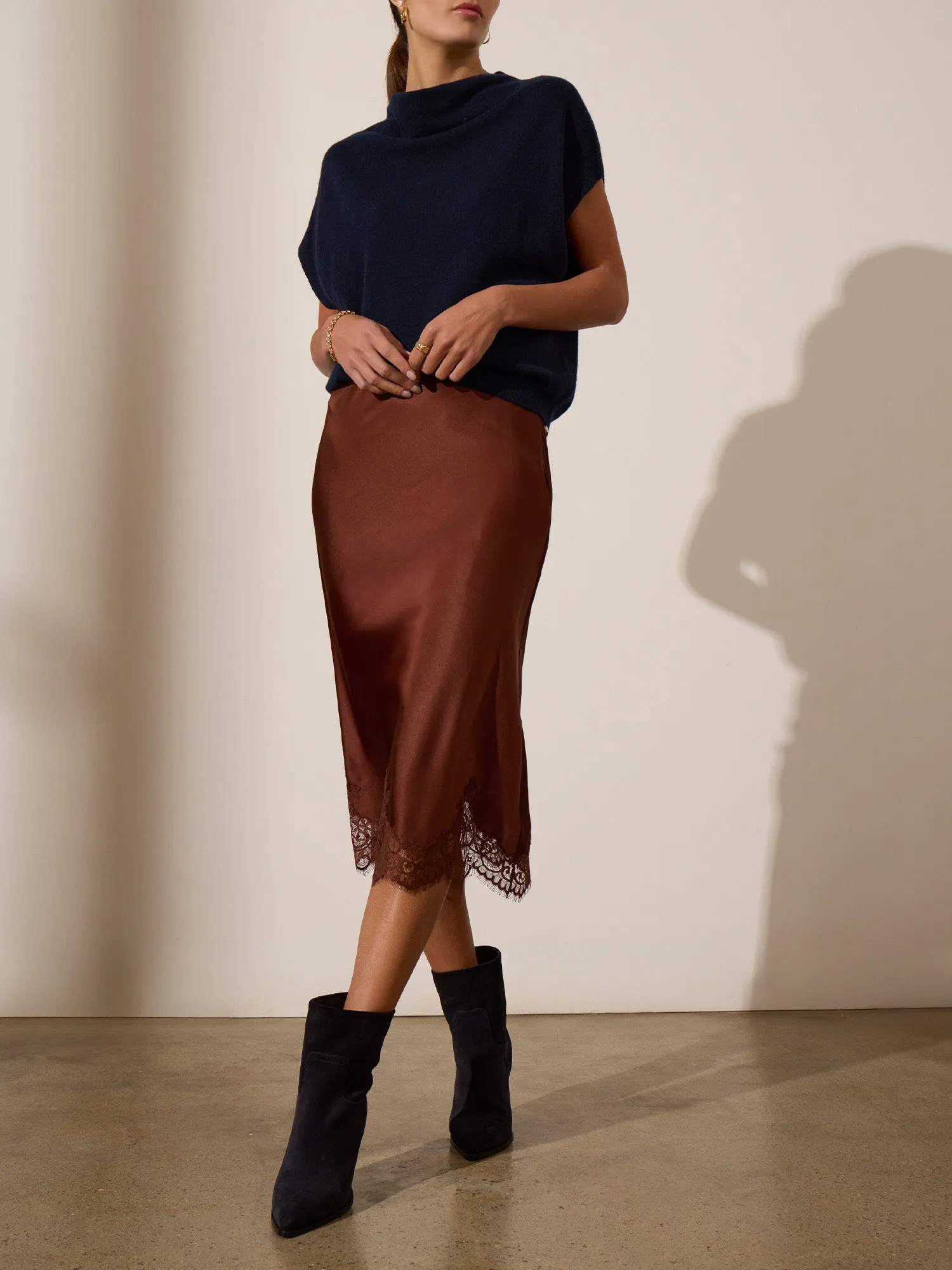 The Clara Silk Skirt