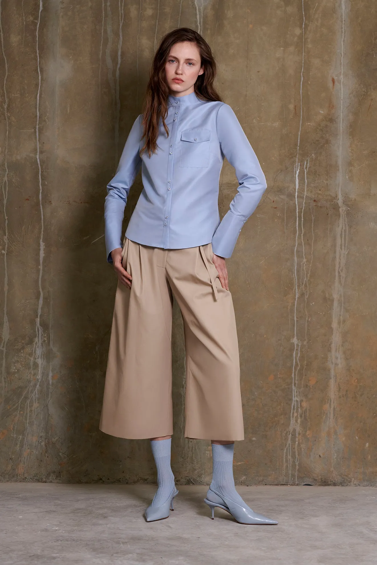 The Classic Buttondown in Solid Recycled Polyester