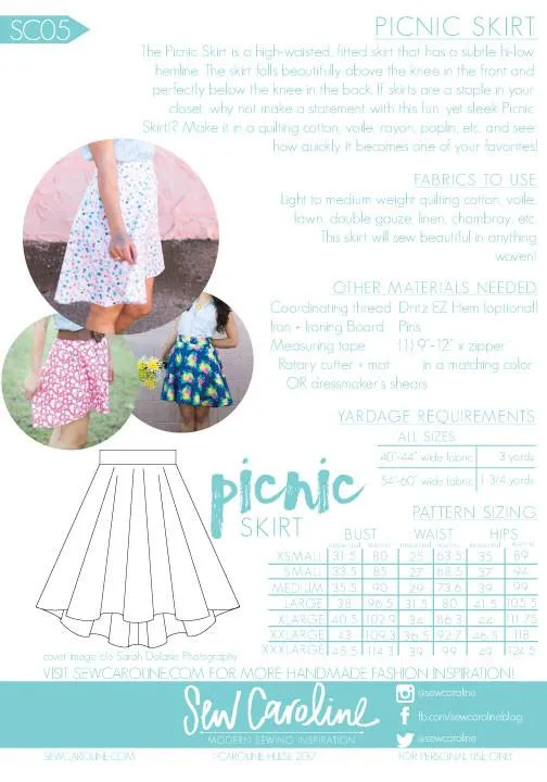 The Picnic Skirt Pattern