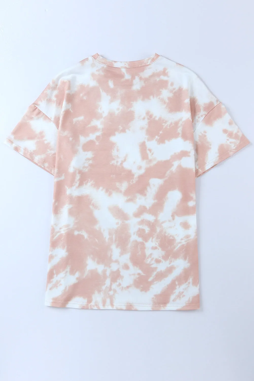 Tie-dye Round Neck Short Sleeve Top