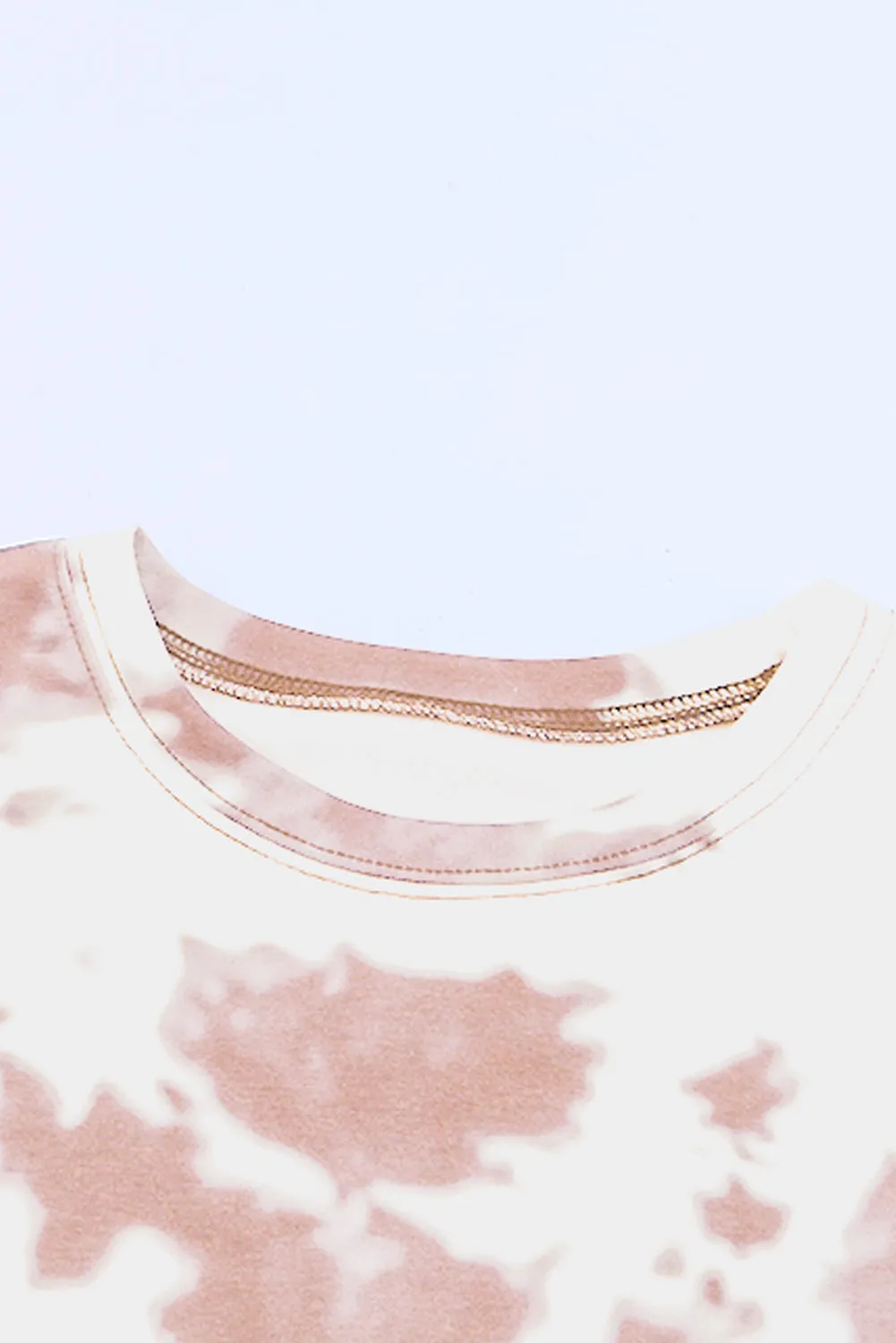 Tie-dye Round Neck Short Sleeve Top