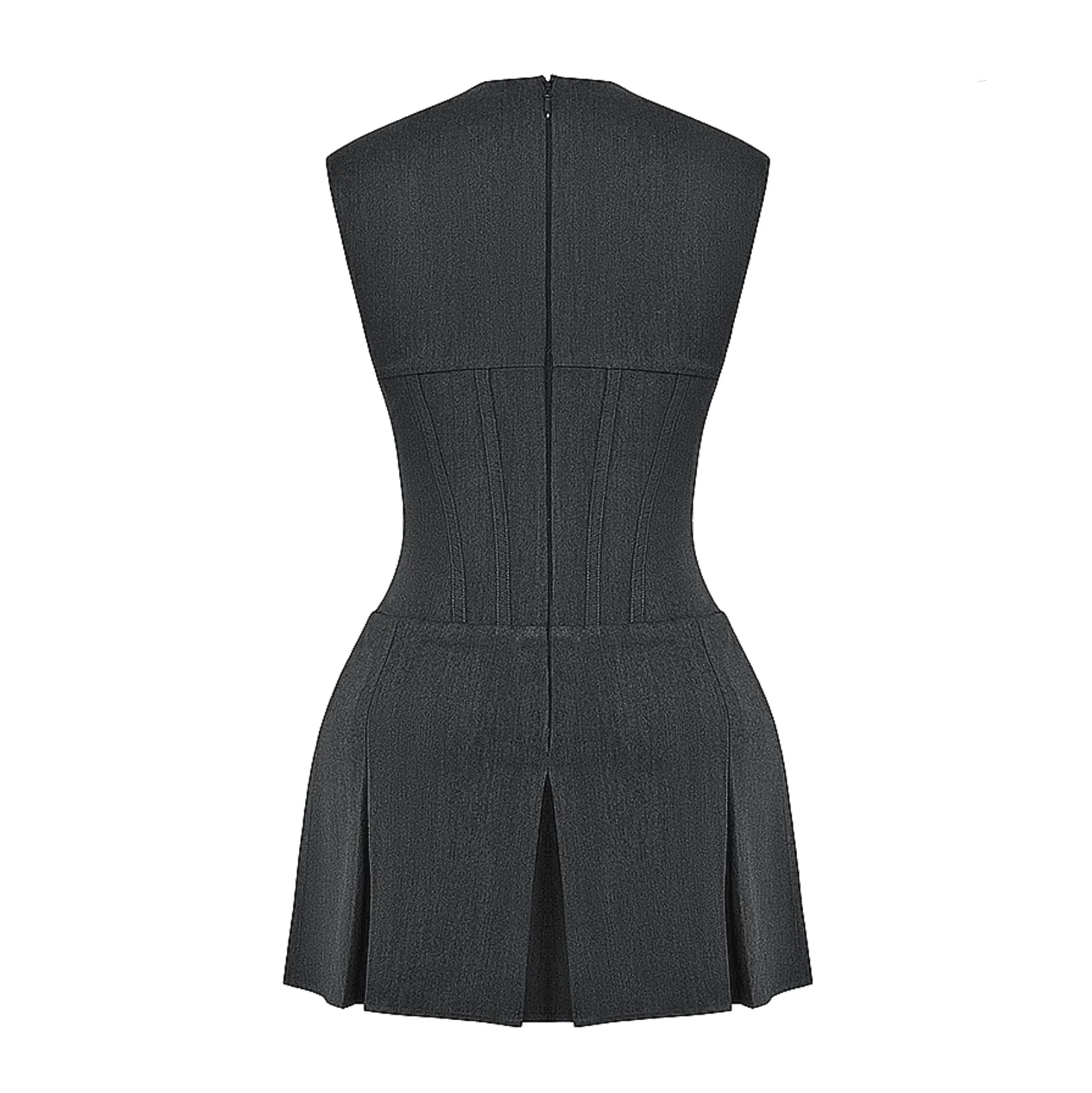 Timeless Crush Pleated Corset Mini Dress