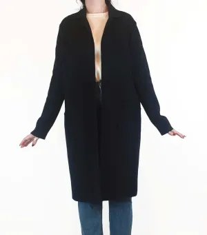 Trenery black majority wool long cardigan / jacket size M