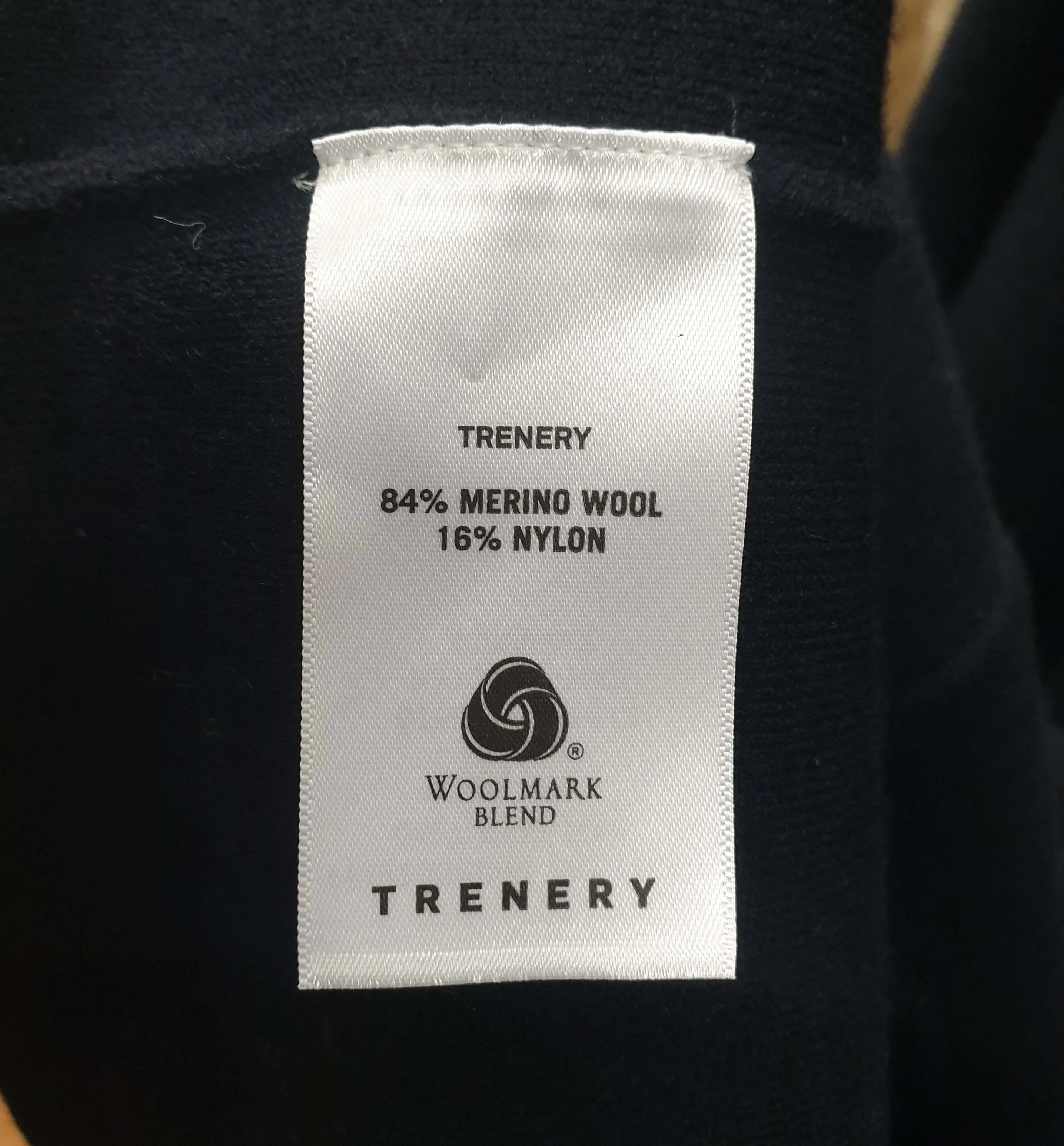 Trenery black majority wool long cardigan / jacket size M