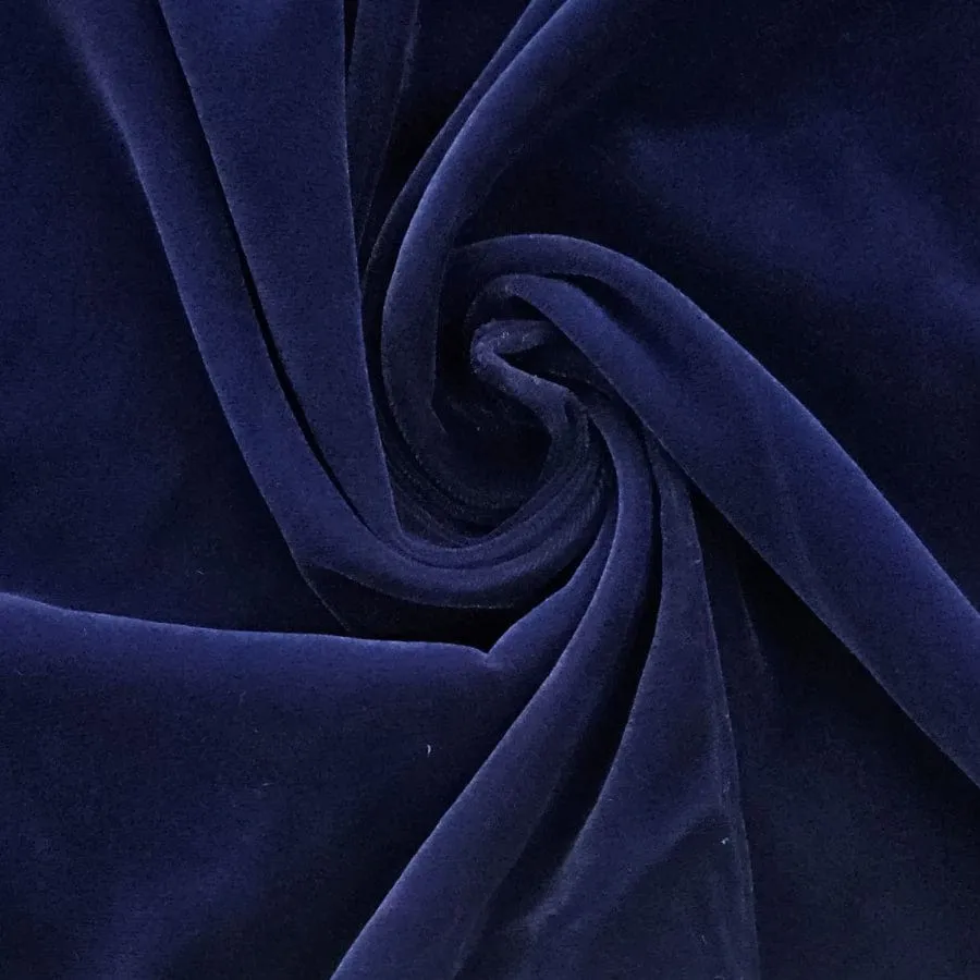 Triple Velvet Fabric Black 112cm