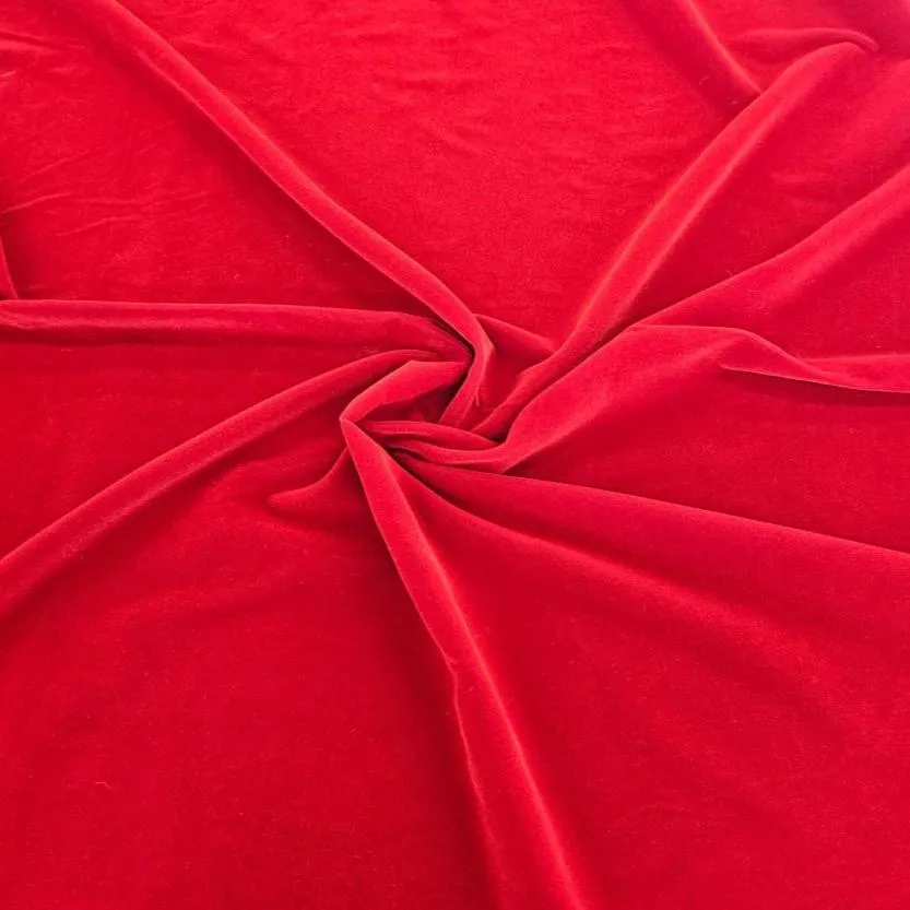 Triple Velvet Fabric Black 112cm