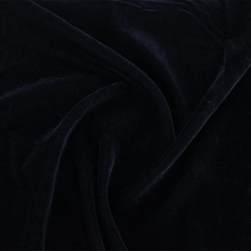 Triple Velvet Fabric Black 112cm