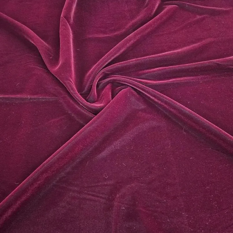 Triple Velvet Fabric Black 112cm