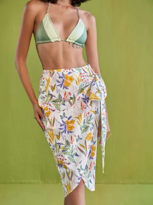 Tropical Garden Wrap Skirt