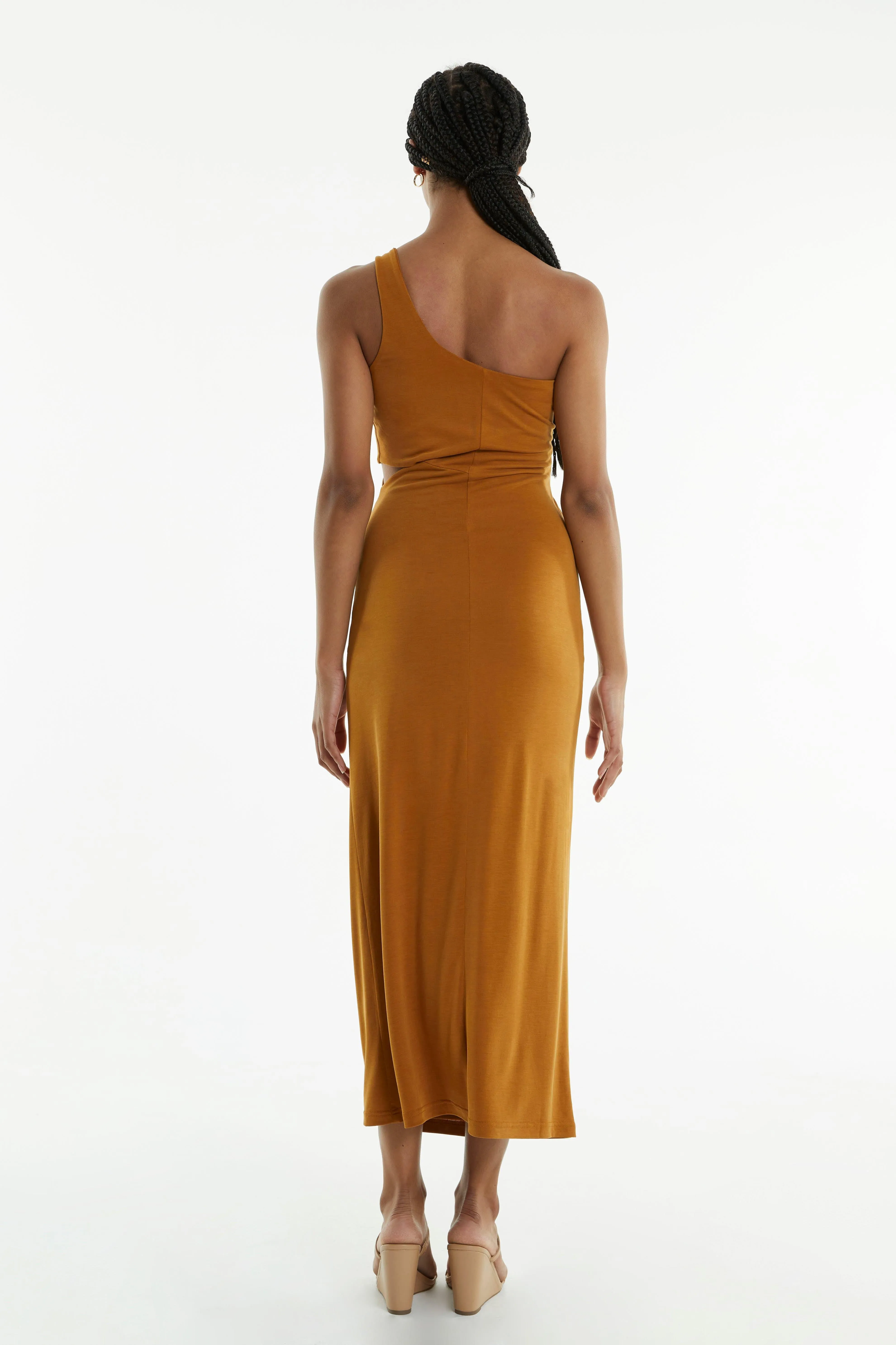 TURN AROUND TWIST OUT MIDI | CAMEL