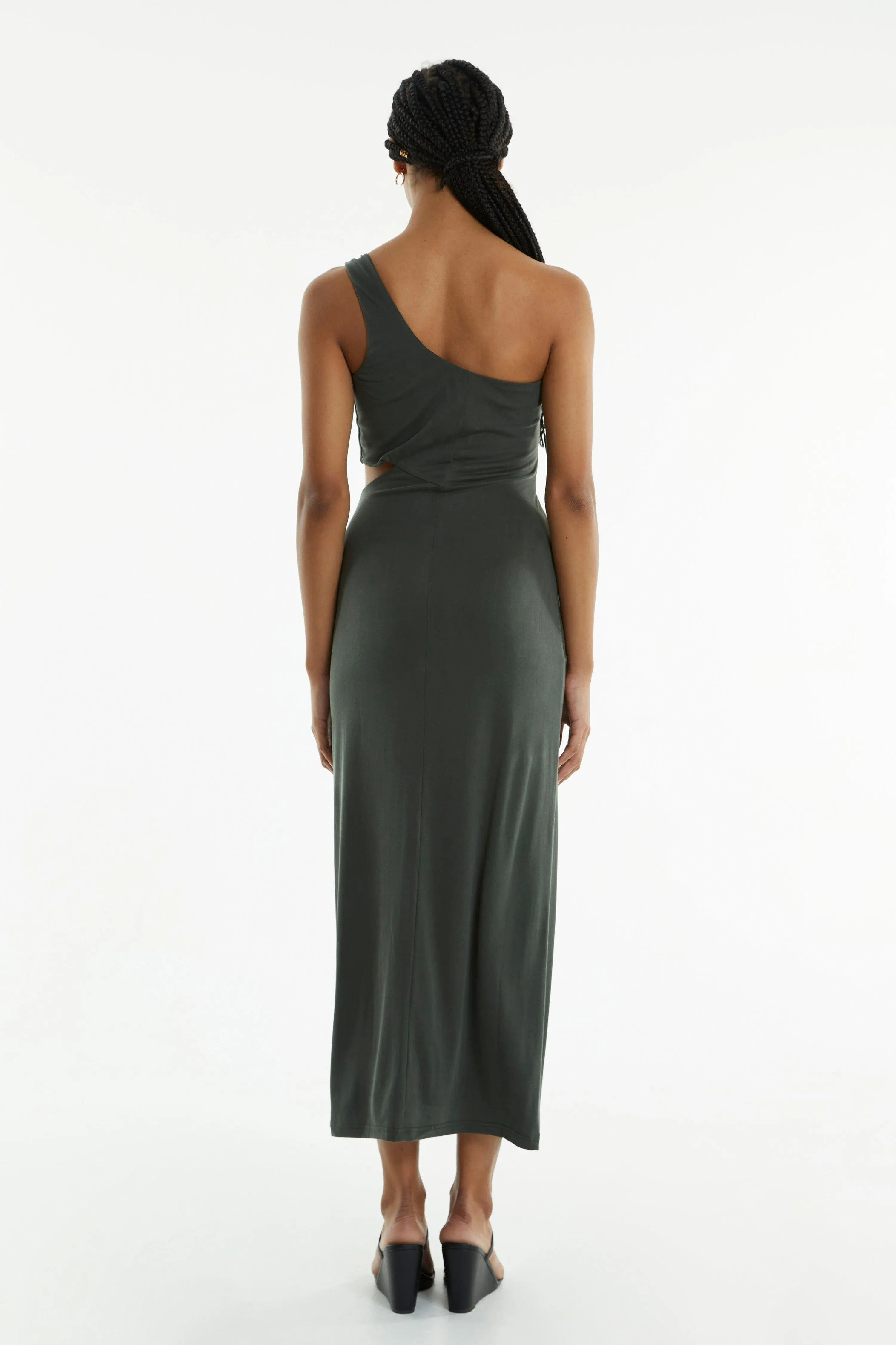 TURN AROUND TWIST OUT MIDI | FOREST