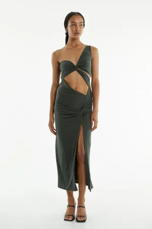 TURN AROUND TWIST OUT MIDI | FOREST