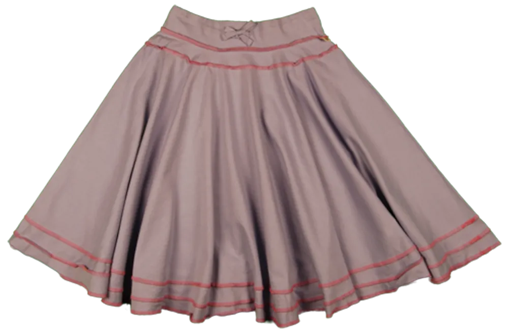 TwOOwls Purple/Pink Kids ChaCha Skirt -100% organic cotton