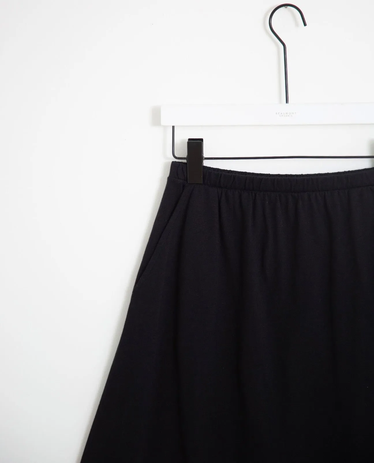 Valentina Organic Cotton Skirt In Black