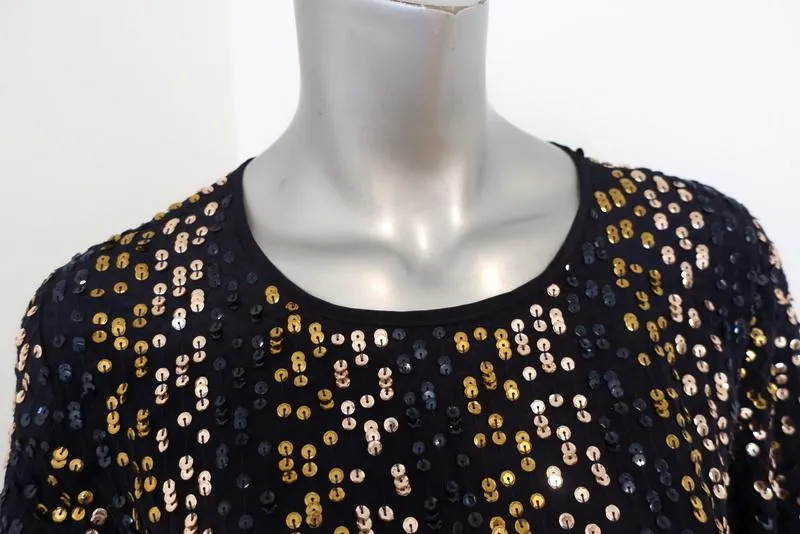 Velvet by Graham & Spencer Vivi Sequin Dress Multi Size Small Short Sleeve Mini