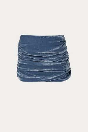 VELVET MINI SKIRT