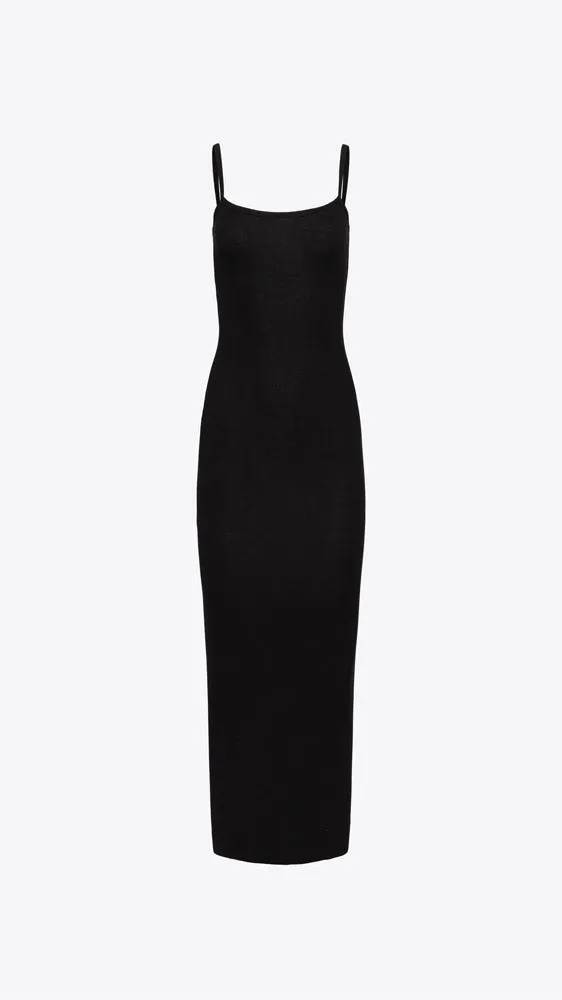 Verona Spaghetti Maxi Dress - Jet Black