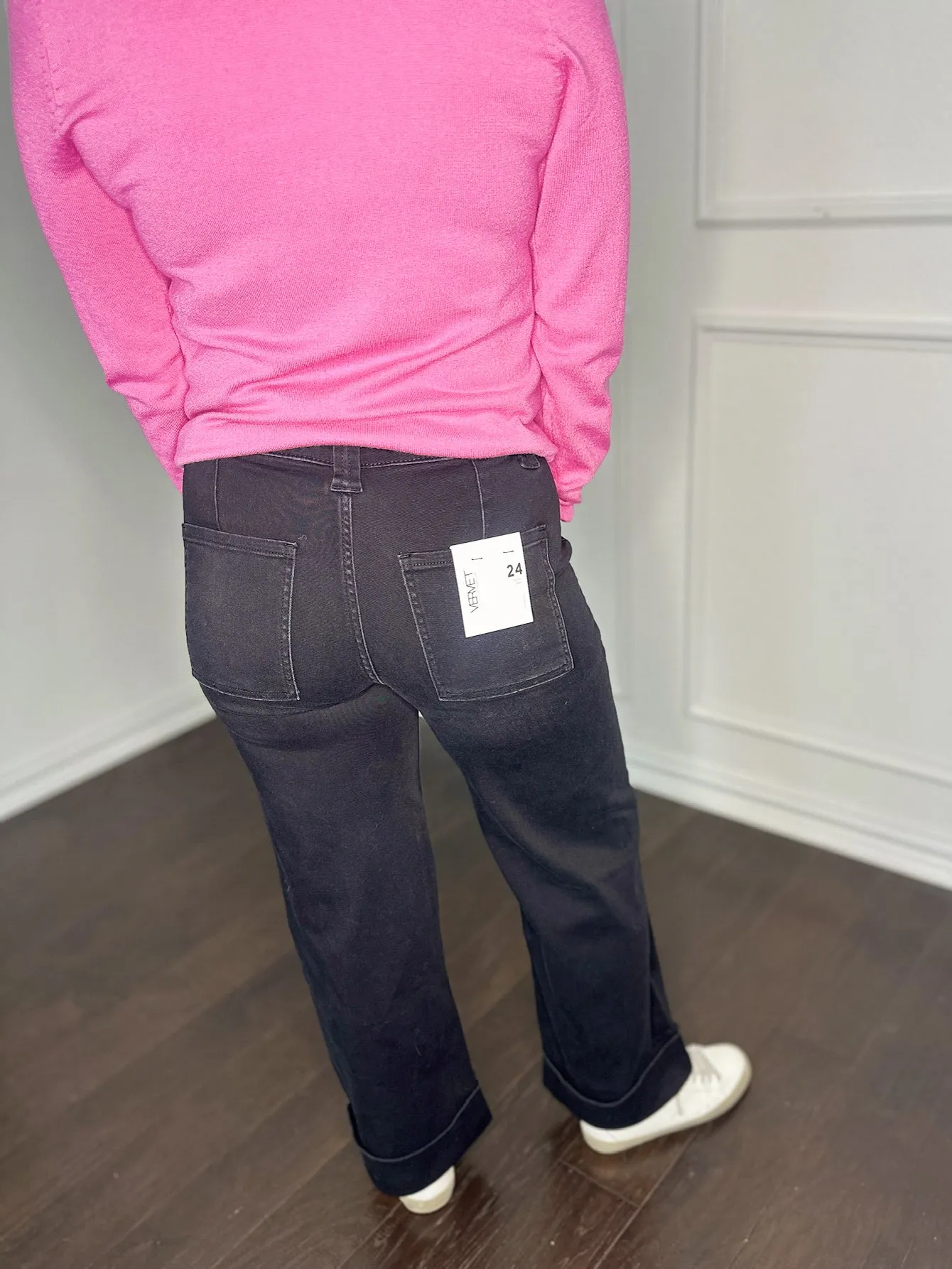 Vervet Black High Rise Super Soft Baggy Wide