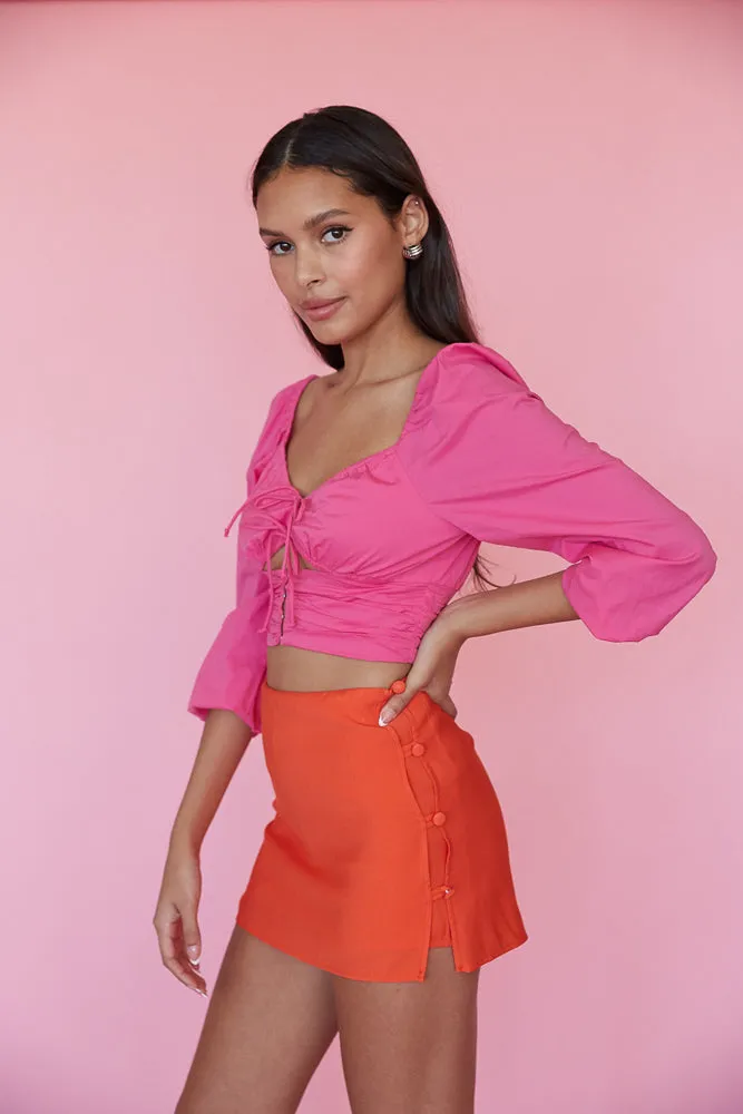 Victoria Poplin Crop Top