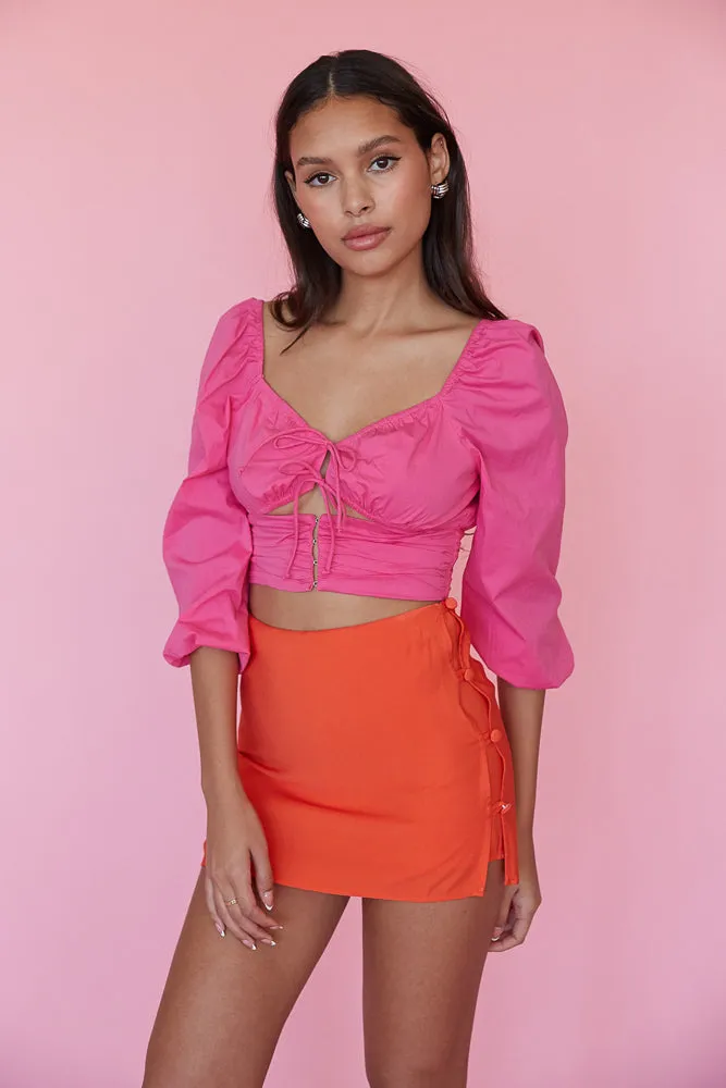 Victoria Poplin Crop Top