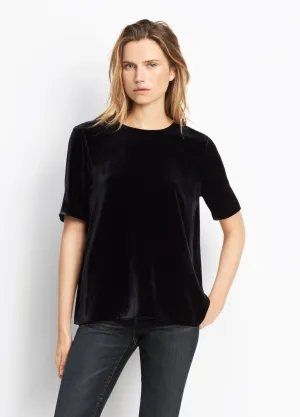 Vince Coastal Blue Velvet Tee