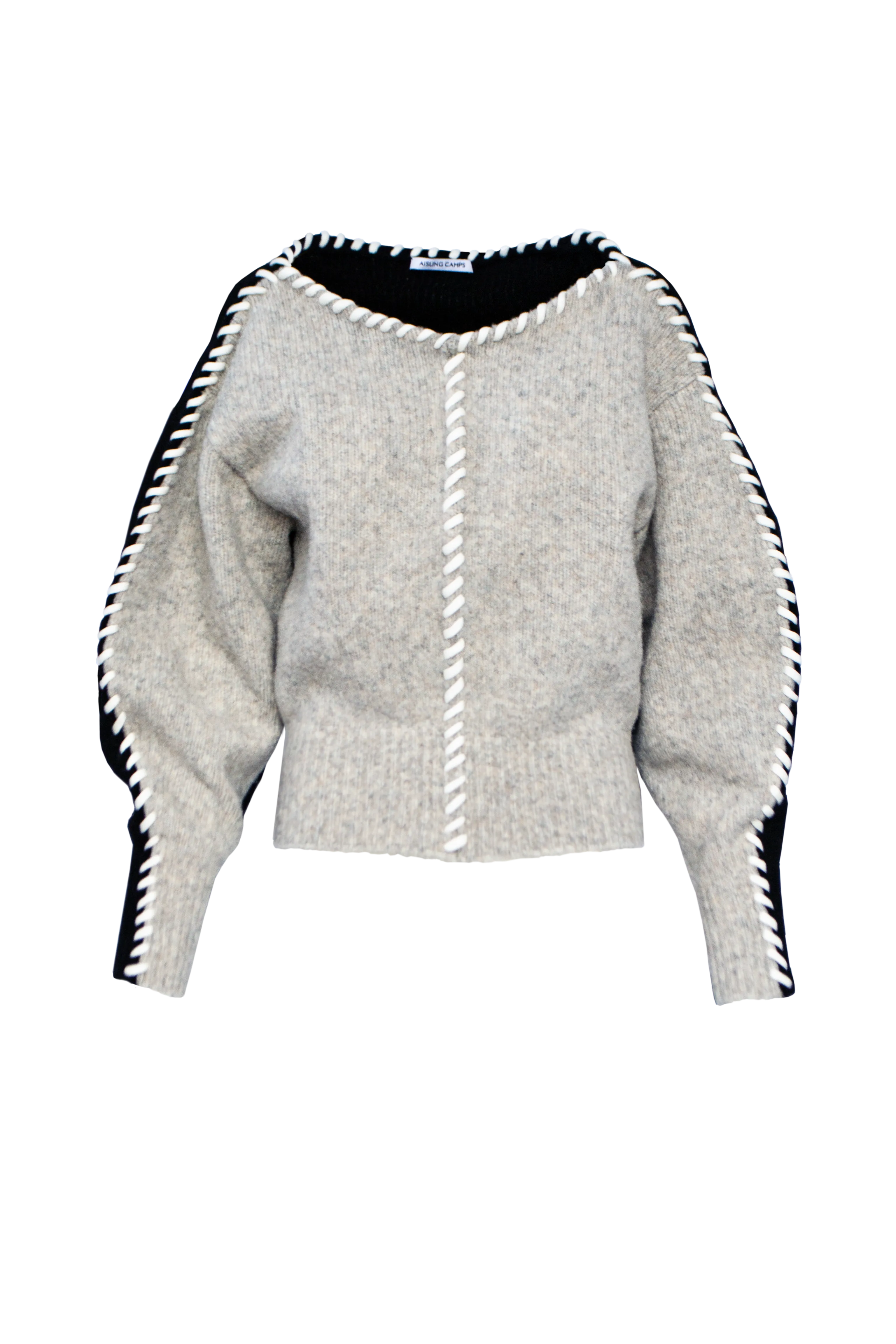 Whip Stitch Wool Sweater