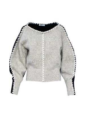 Whip Stitch Wool Sweater