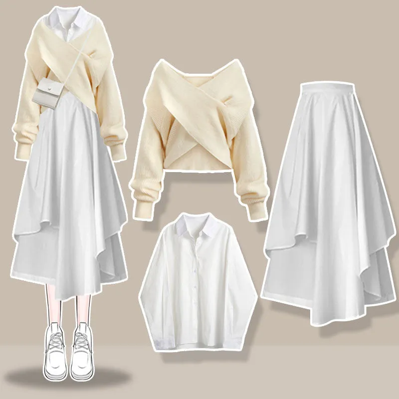 white dress three piece   UB98578