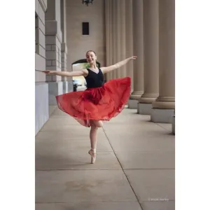 【Wine Red Iridescent  Chiffon】Rehearsal long flowy skirt