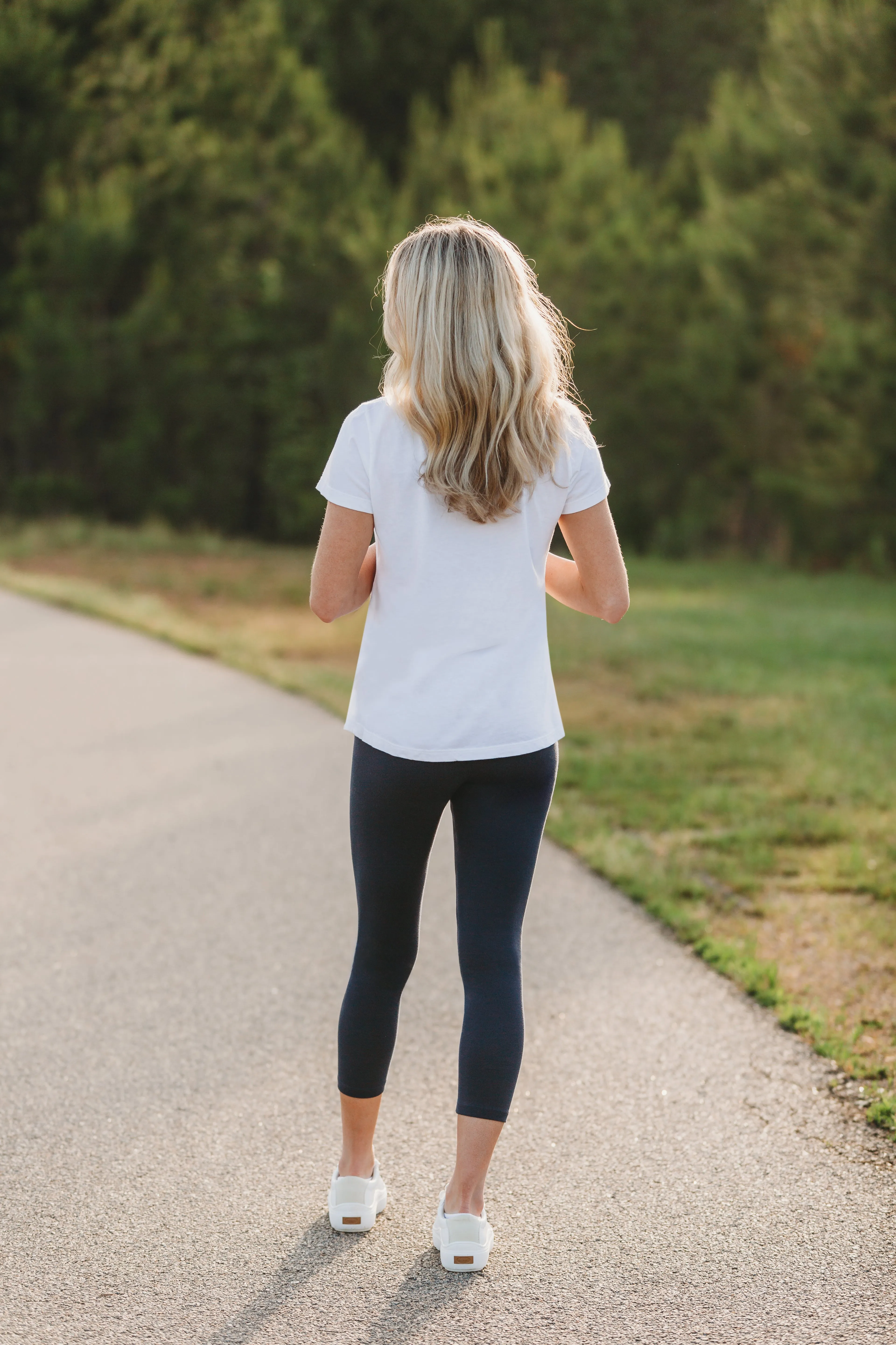 Women's 100% Cotton Soft Capri Leggings | Turquoise