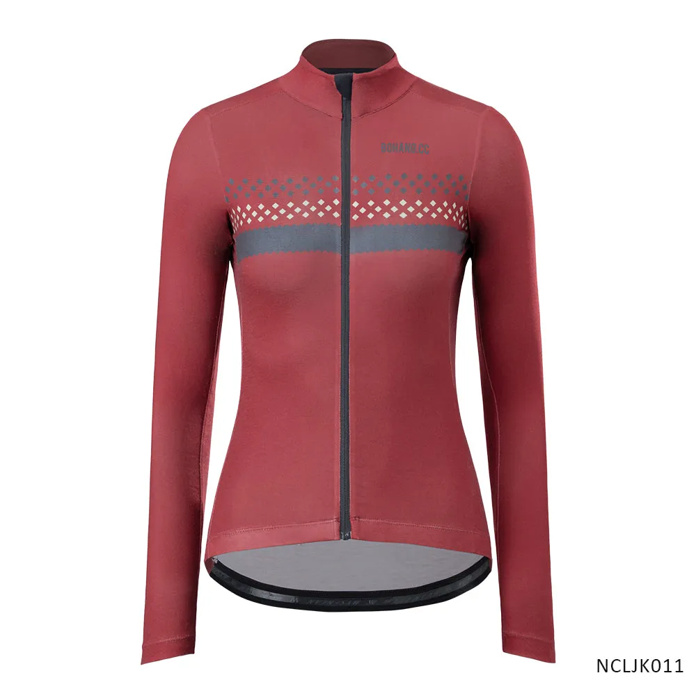 WOMEN'S MERINO WOOL long SLEEVE JERSEY NCLJK011