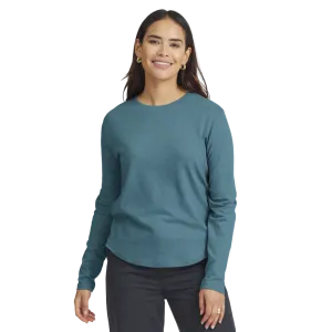 Women's Soft Merino Long Sleeve Tee - Chasm Teal