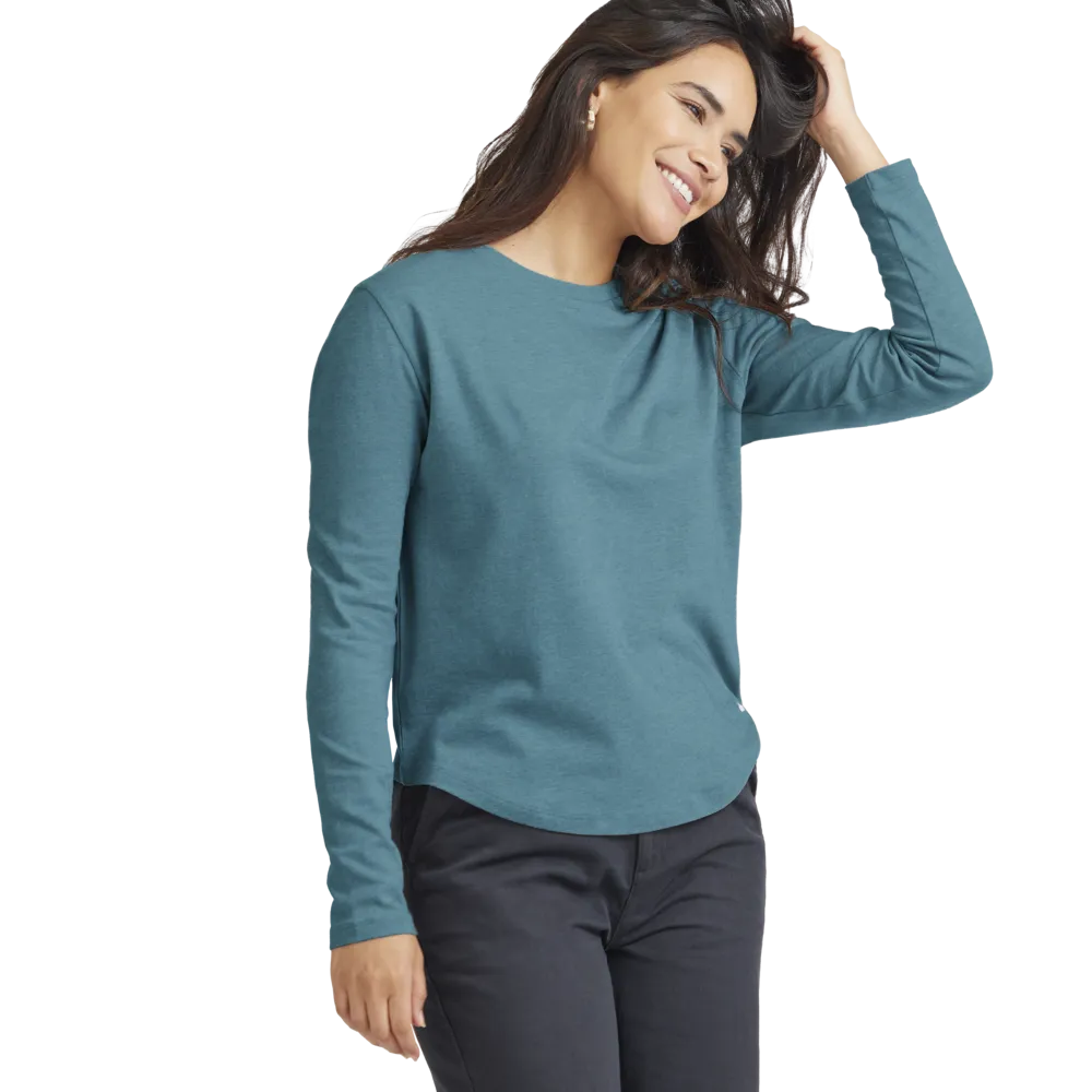 Women's Soft Merino Long Sleeve Tee - Chasm Teal