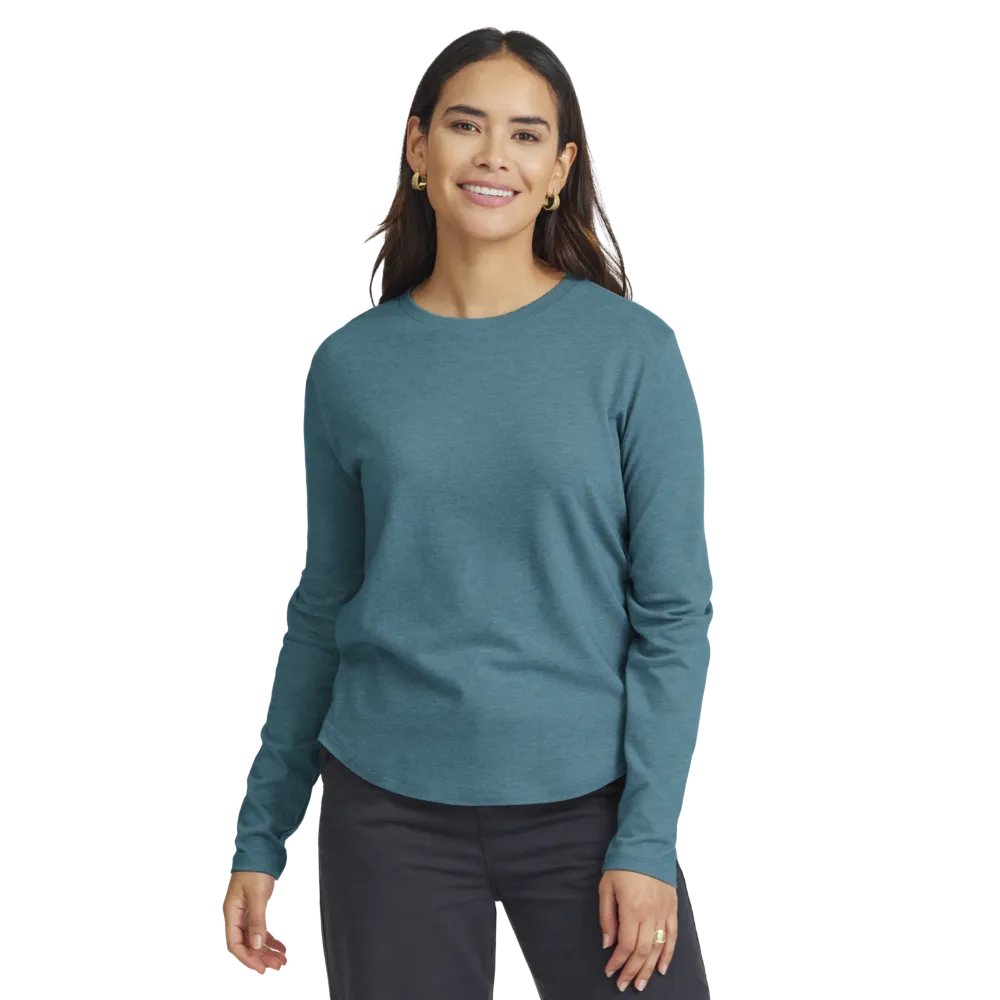 Women's Soft Merino Long Sleeve Tee - Chasm Teal