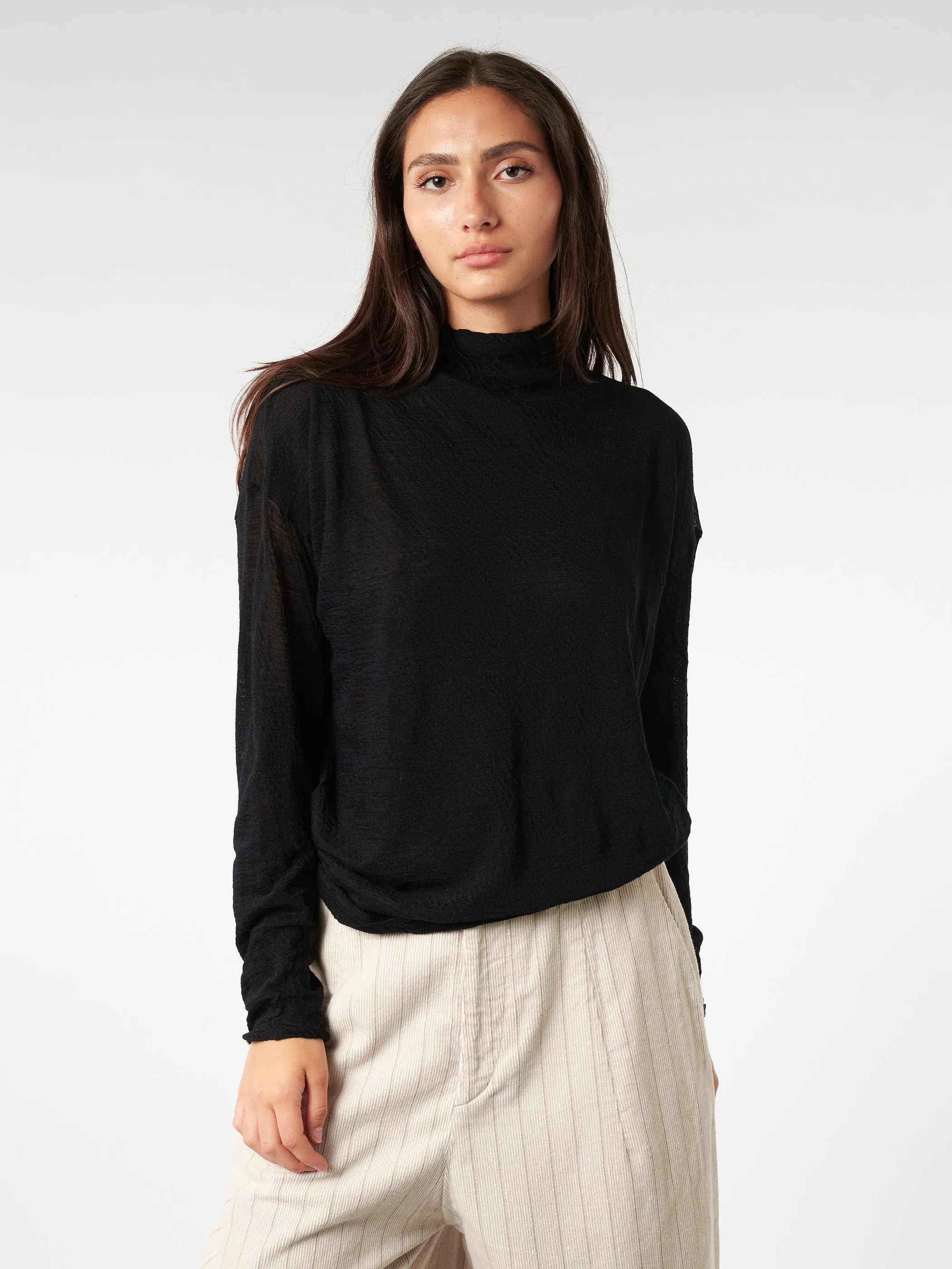 Wool Gauze Jersey Pullover